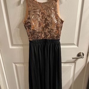 Tawny long formal dress